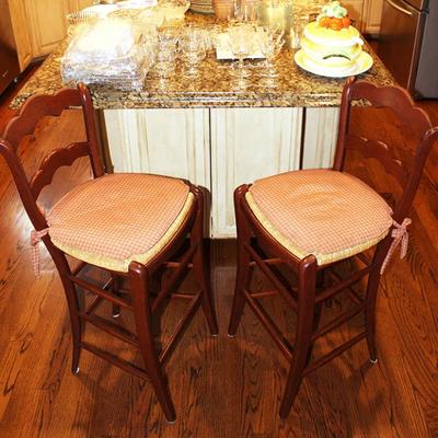 Bar Chairs with Cane Seating