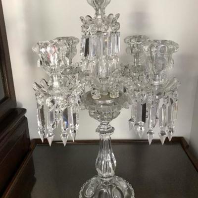 Baccarat crystal candelabra