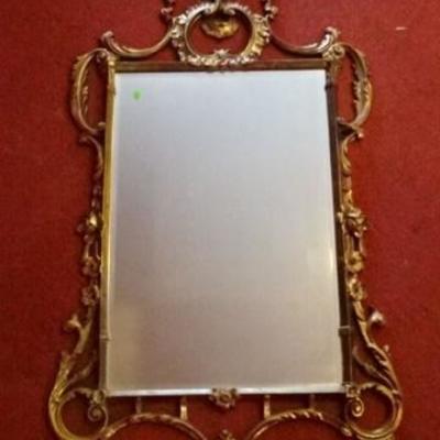 $59.00 - ROCOCO GILT WOOD MIRROR, VERY GOOD CONDITION, 53