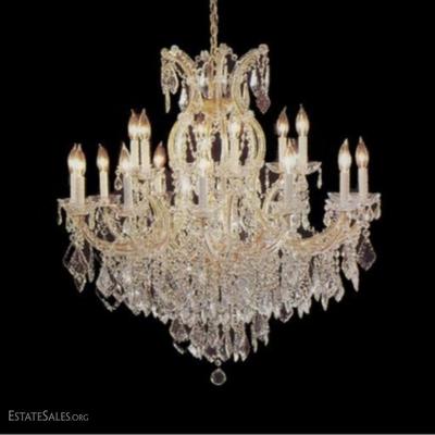 $1566.00 - SWAROVSKI MARIA THERESA STYLE CHANDELIER, FREE SHIPPING (USA ONLY) ON THIS ITEM