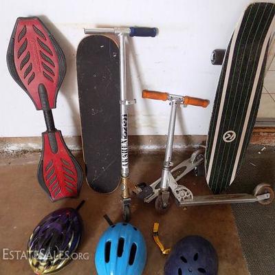 MIT127 Skateboards, Razors and Helmets
