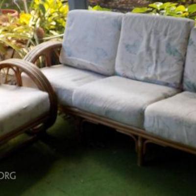MIT146  Rattan Couch and Chair Set
