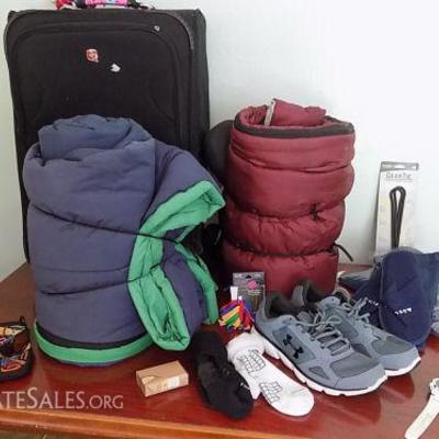 MIT100 Suitcase, Sleeping Bags and More
