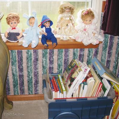 dolls and cook books