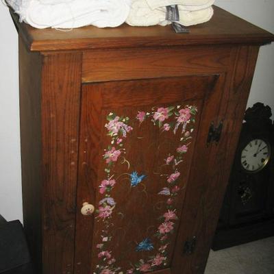 hand painted cabinet