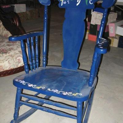 painted rocking chair