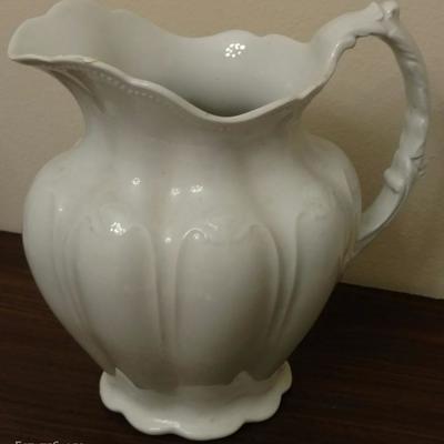 Early 1900's Ironstone Ware Water Pitcher