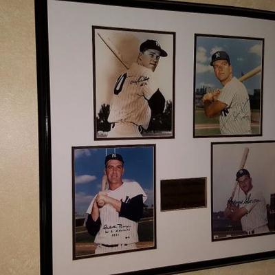 Signed baseball memorabilia 
