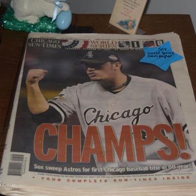 chicago white sox champs newspapers 