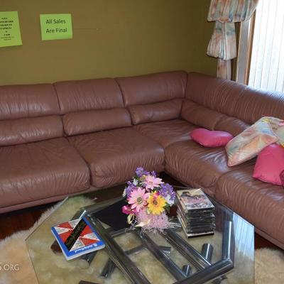 leather sectional couch 