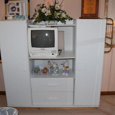 white TV cabinet 