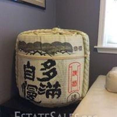 Authentic Sake Barrel from Toyko, Japan