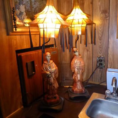 Unique vintage Asian Lamps..50% OFF
