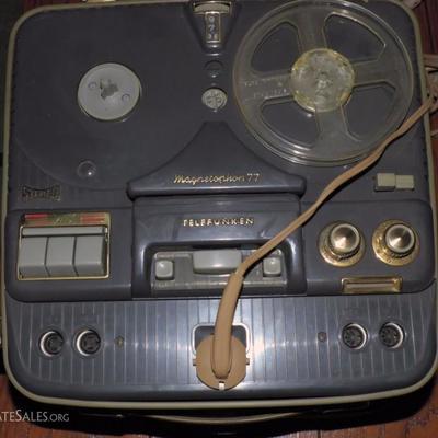 Vintage Telefunken Magnetophon 77 Reel to Reel Player