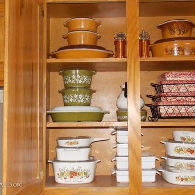 Pyrex and Corning ware!