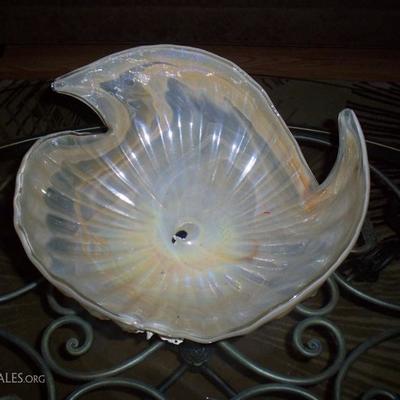 Murano Glass Shell shaped bowl