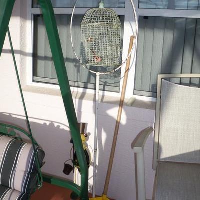 Bird cage with stand