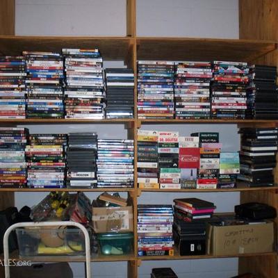 DVD's and VHS tapes