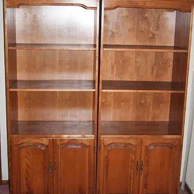 Pair of Wood Bookcases