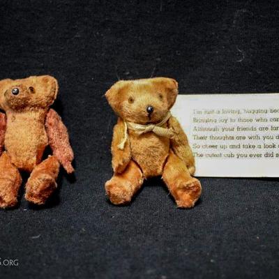 Two Miniature Teddy Bears