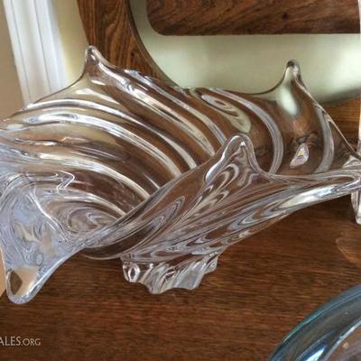 Fine glass "Whip lash" bowl - Stuben $35 