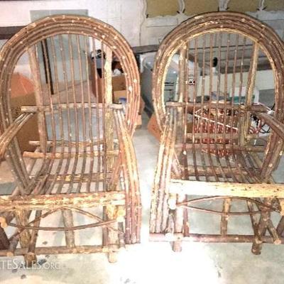 Authentic tree branch chairs from Harbor Springs - $60 ea

-- may get more in August