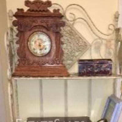 vintage folding metal stand 