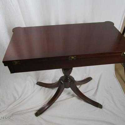 Hall Table unfolds and swivels