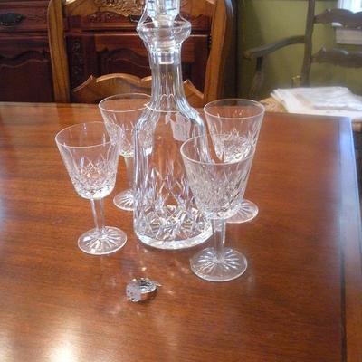 decanter and glasses