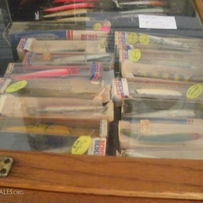 great selection of fishing lures