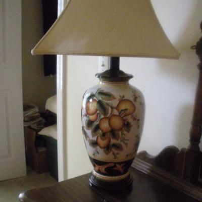 beautiful porcelain fruit lamp