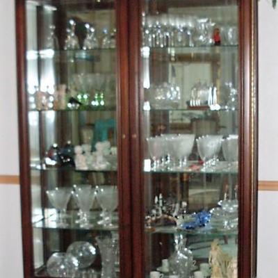 CHINA CABINET AND CRYSTAL