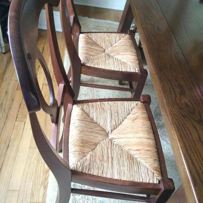 Pottery Barn Dining Chairs, 8, espresso brown excellent condition.