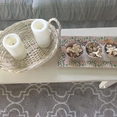 Decorative Accents, Many more available in ceramic, glass, woven baskets and more. 