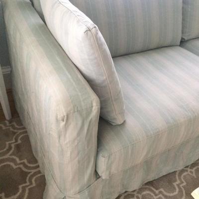 Crate & Barrel Slipcovered Sofa, 2015, Excellent Condition