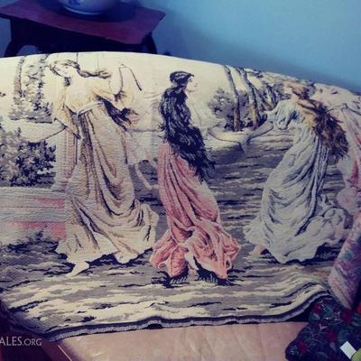 French ladies tapestry approx 5'x4'