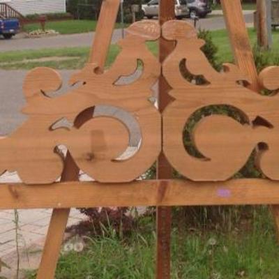 wooden outdoor porch or roof gingerbread cornices (two different sets)