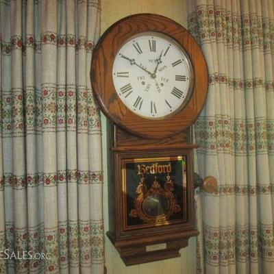Bedford grandfather wall clock, with COA
