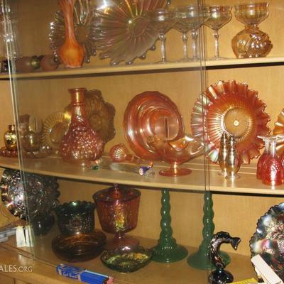 carnival glass, Fenton and more