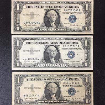 1957, 1957A, 1957B Silver Certificates