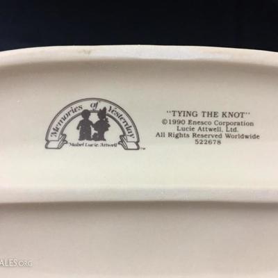 Enesco "Tying the Knot" porcelain figurine