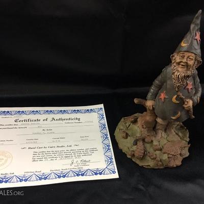 Tom Clarke Gnome "Wiz" with Certificate of Authenticity