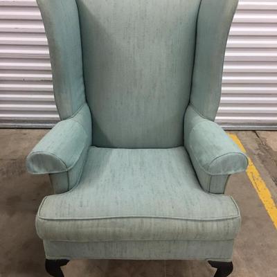 Claw foot wing back chair