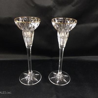 Crystal candlesticks