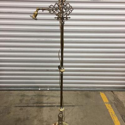 Brass floorlamp