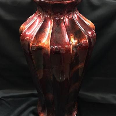 Red vase