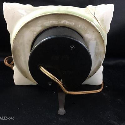 Antique hand painted porcelain clock (repaired corner)