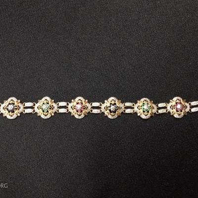 .925 gold plated bracelet