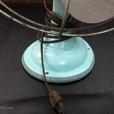 Westinghouse vintage blue fan