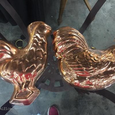 Copper roosters